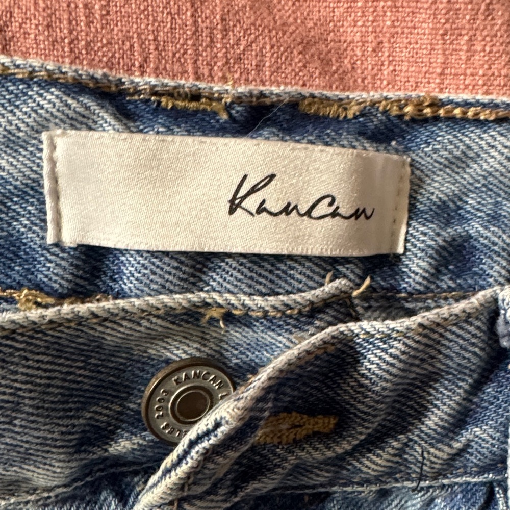 KanCan Light Blue Distressed Boyfriend Jeans - Picture 2 of 4